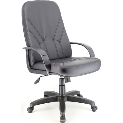 Кресло компьютерное Everprof Komo PL, экокожа, пластик, черный