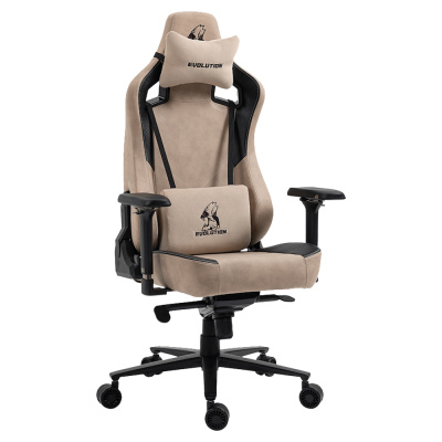 Игровое компьютерное кресло Evolution Project A Fabric, бежевый Игровое компьютерное кресло Evolution Project A Fabric, бежевый