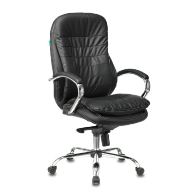 Кресло компьютерное Бюрократ T-9950 нат. кожа, черный