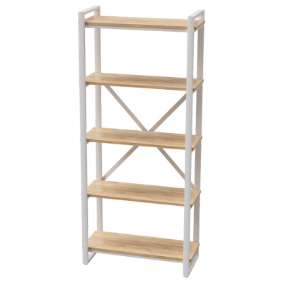 Стеллаж Millwood "Loft CH-3", белый, золотой крафт