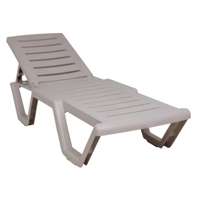 Шезлонг Атлант, пластик, серый Шезлонг Атлант, пластик, серый