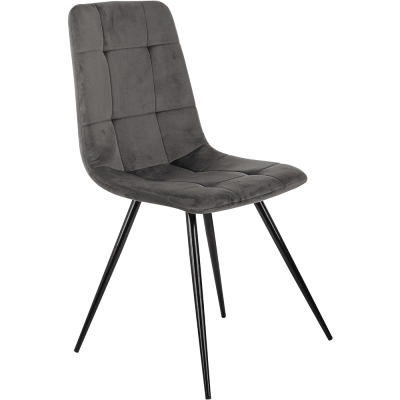 Стул Бюрократ "CH-K1", ткань, тёмно-серый, металл