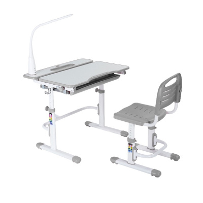 Растущая парта со стулом FunDesk Cubby Botero Grey, серый