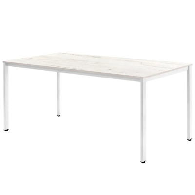 Стол Millwood Сеул, 1600х800 мм, дуб белый крафт, белый