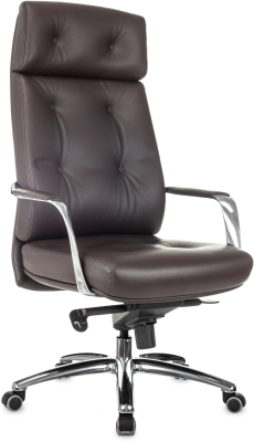 Кресло компьютерное Бюрократ DAO, кожа, коричневый Кресло компьютерное Бюрократ DAO, кожа, коричневый