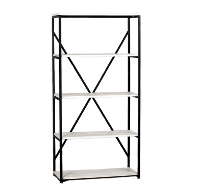 Стеллаж Loft CH-1, черный, белый крафт