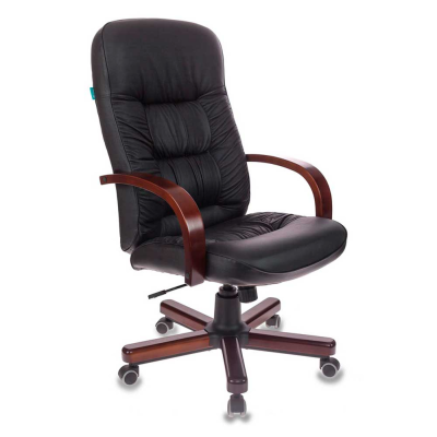 Кресло компьютерное Бюрократ T-9908/WALNUT, черный Кресло компьютерное Бюрократ T-9908/WALNUT, черный