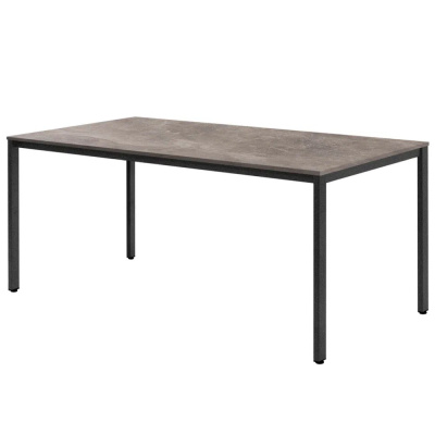Стол Millwood Сеул, 1600х800 мм, бетон, графит
