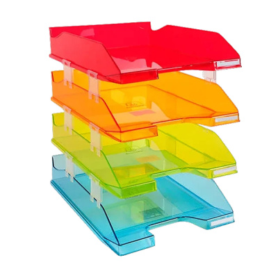 Модуль горизонтальный Exacompta Combo Linicolor, 4 лотка, ассорти