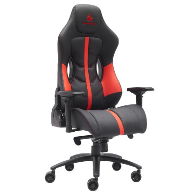 Игровое компьютерное кресло EVERPROF Jaguar, экокожа, металл, черный, красный Игровое компьютерное кресло EVERPROF Jaguar, экокожа, металл, черный, красный