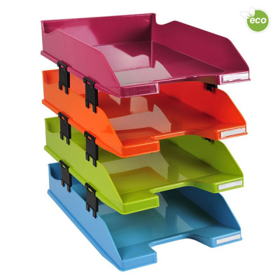 Модуль горизонтальный Exacompta Combo MIDI, 4 лотка, разноцветный