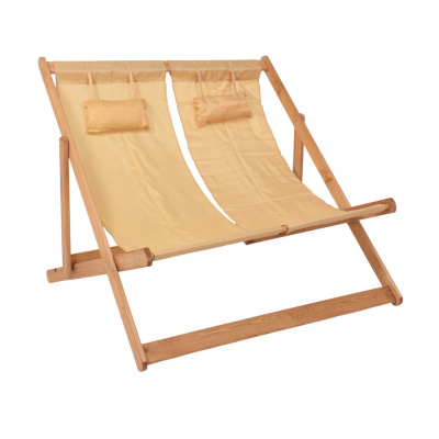 Кресло-шезлонг двойной DYATEL, ткань, бежевый, массив сосны Кресло-шезлонг двойной DYATEL, ткань, бежевый, массив сосны