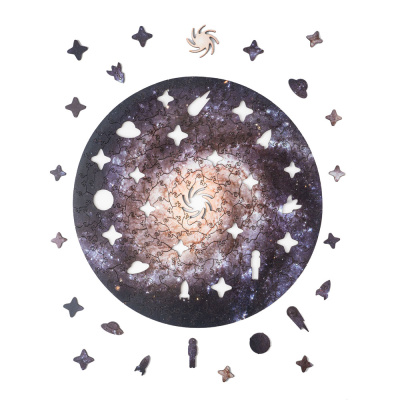Пазл деревянный "Galaxy", разноцветный