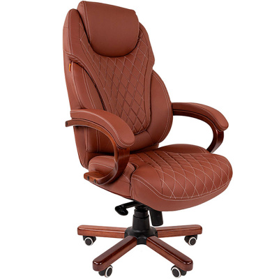 Кресло компьютерное Chairman 406, коричневый