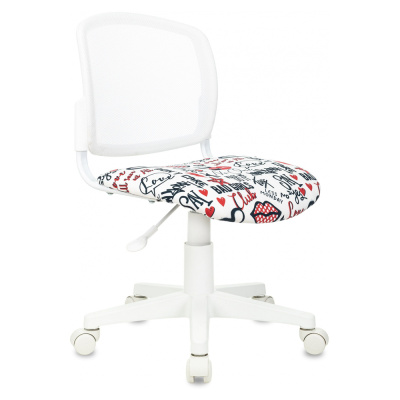 Детское компьютерное кресло Бюрократ CH-W296NX, белый