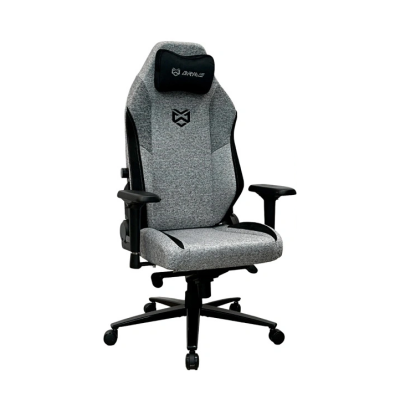 Кресло игровое BRAVE AF-2 Troll Grey ткань, серый, крестов. металл
