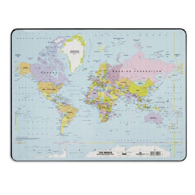 Бювар Durable Карта мира, 53x40 см, разноцветный