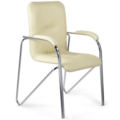 Стул EVERPROF Samba Chrome, хром, кожзам, бежевый