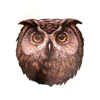 Пазл деревянный "Сова", разноцветный