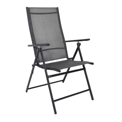 Кресло садовое AksHome CATANIA, ткань, серый, черный Кресло садовое AksHome CATANIA, ткань, серый, черный
