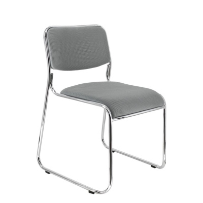 Стул для посетителей EVERPROF "Fix", ткань, металл, темно-серый