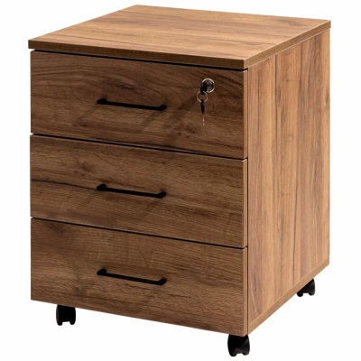 Тумба Millwood офисная подкатная, 465x450 мм, дуб табачный крафт