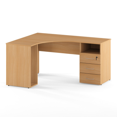 Стол письменный угловой Фабрика Славянская Столица С-085/1, бук