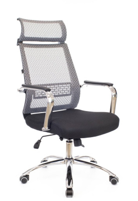 Кресло компьютерное EVERPROF Dart TM сетка, серый, крестов. хром