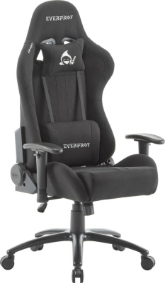 Кресло игровое EVERPROF Ghost ткань, черный, крестов. металл Кресло игровое EVERPROF Ghost ткань, черный, крестов. металл