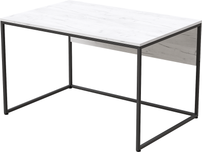 Стол письменный Бейрут ДТ-2, дуб белый крафт, черный