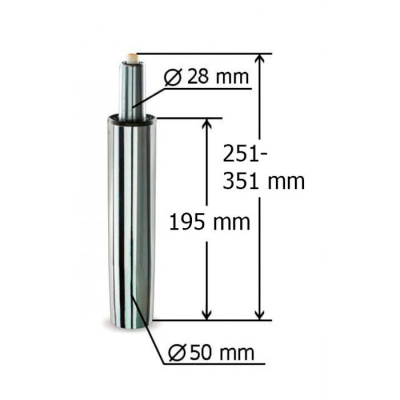 Газ-лифт L100, chrome