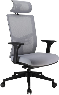 Кресло компьютерное EVERPROF Fuji сетка, серый, крестов. пластик
