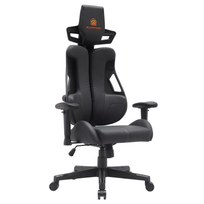 Игровое компьютерное кресло EVERPROF Serval Q, экокожа, пластик, черный Игровое компьютерное кресло EVERPROF Serval Q, экокожа, пластик, черный
