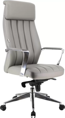 Кресло компьютерное EVERPROF Tokyo, экокожа, серый, металл