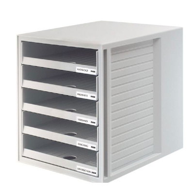 Открытый блок из 5-ти лотков Han, серый