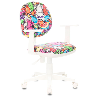 Детское компьютерное кресло Бюрократ CH-W356AXSN, разноцветный