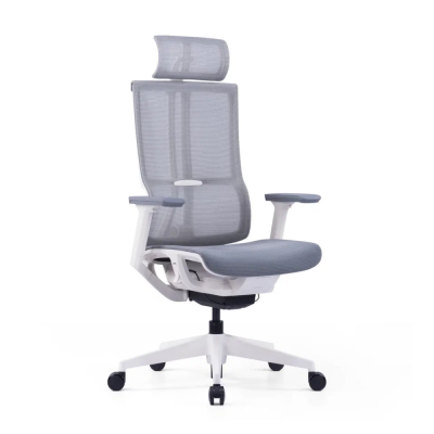 Кресло компьютерное SitZone E-303-001A-P1-WH, сетка, пластик, серый, -30%