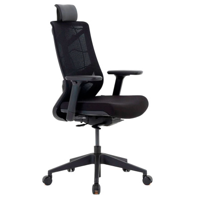 Кресло компьютерное Chair Meister Nature II Slider, черная обивка, черный каркас