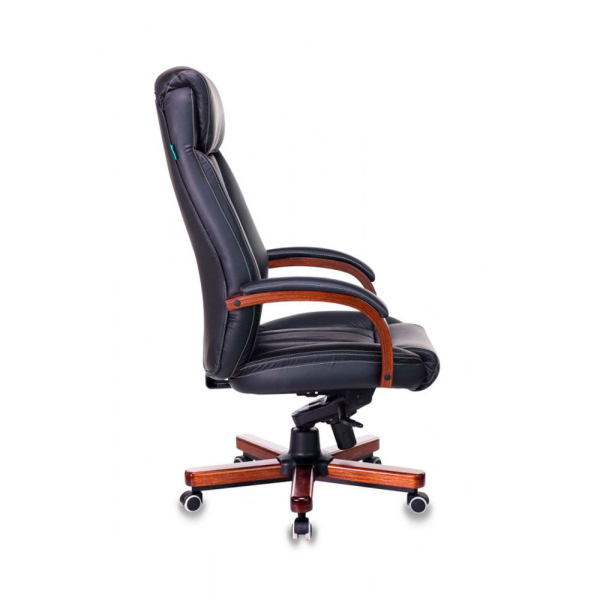 Кресло компьютерное Бюрократ T-9922WALNUT/Black, черный Кресло компьютерное Бюрократ T-9922WALNUT/Black, черный