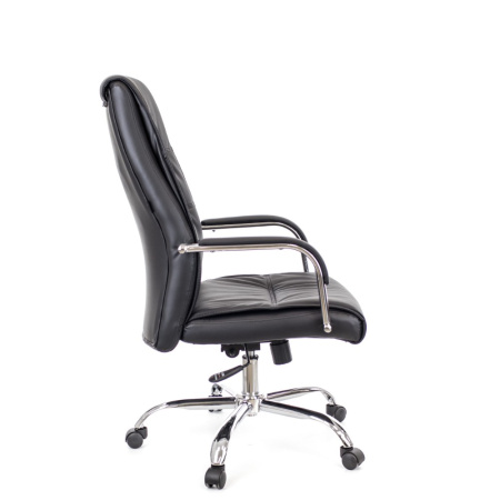Кресло компьютерное Everprof Bond, экокожа, хром, черный