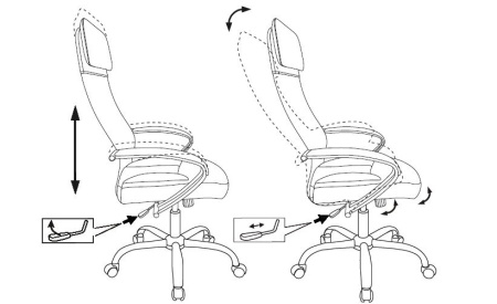 Кресло компьютерное Бюрократ CH-608SL/ECO, черный