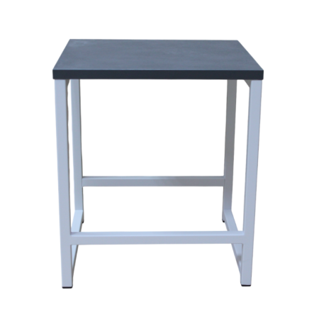 Табурет RION ALLERD, металл, ЛДСП, белый муар, Металл Бруклин