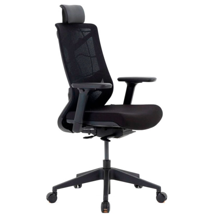 Кресло компьютерное Chair Meister Nature II Slider, черная обивка, черный каркас