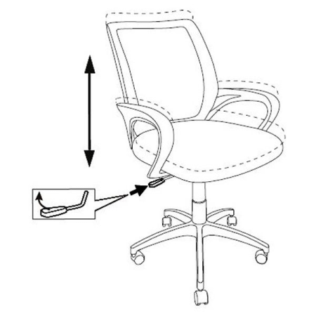 Кресло компьютерное Бюрократ CH-695NLTSL, черный