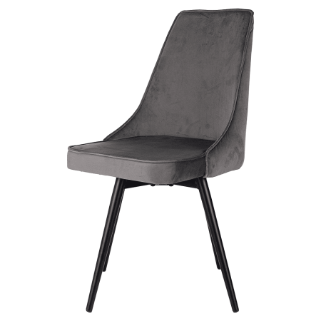 Стул Бюрократ "CH-K4_SP_2", ткань, темно-серый, металл, комплект 2 штуки, с поворотным механизмом