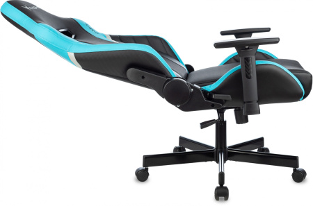 Кресло игровое Бюрократ Knight Thunder 5X, экокожа, черный, голубой Кресло игровое Бюрократ Knight Thunder 5X, экокожа, черный, голубой