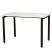 Стол письменный Лофт Сиэтл ДТ-5, черный, белый
