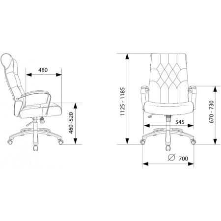 Кресло компьютерное Бюрократ T-9928SL Fabric, ткань, черный
