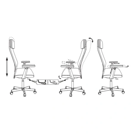 Кресло компьютерное Бюрократ T-995, экокожа/сетка, черный Кресло компьютерное Бюрократ T-995, экокожа/сетка, черный