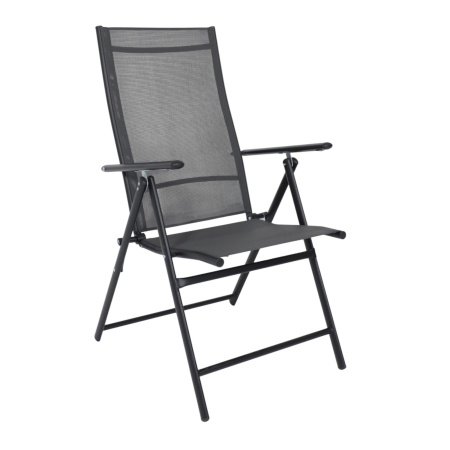 Кресло садовое AksHome CATANIA, ткань, серый, черный